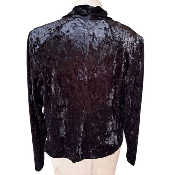 SOHO Apparel Ltd Crushed Velvet Blazer/Jacket Open Front Sz. XL - Picture 3 of 7